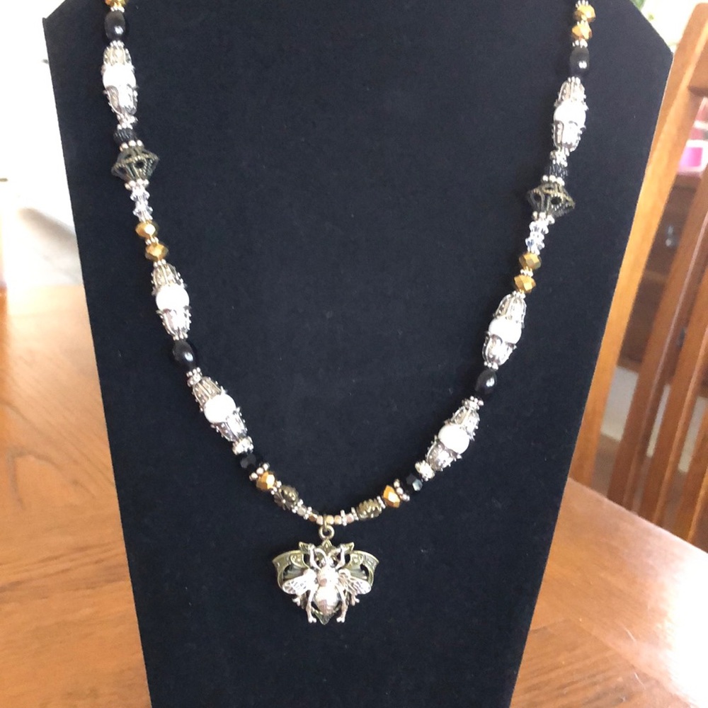 Silver BEE Necklace